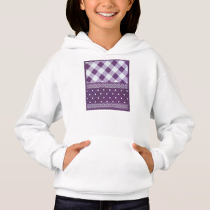Snygg Lila schaktad Damask Seamless Mönster Tee Shirt