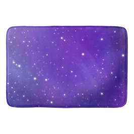 Snygg Lila Starry Himlar Galaxy Art Badrumsmatta