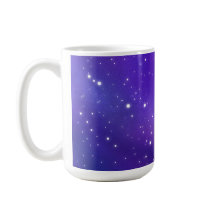 Snygg Lila Starry Himlar Galaxy Art