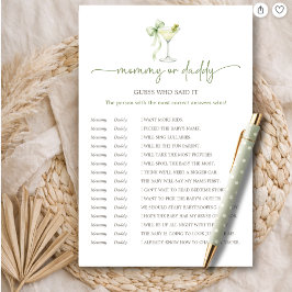 Snygg lilla en Mamma eller Pappa gissa vem som sa 