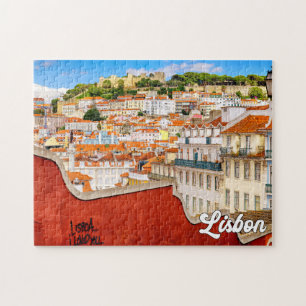 Snygg Lissabon, Portugal Pussel