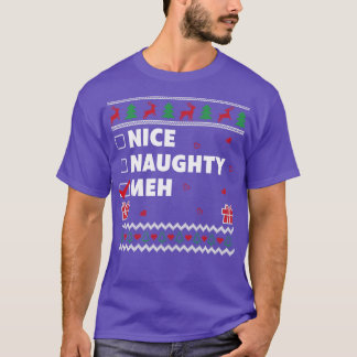Snygg lista Ugly jul Design Funny Meh T Shirt