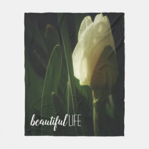 Snygg livsoffert Daffodil Photo Fleecefilt