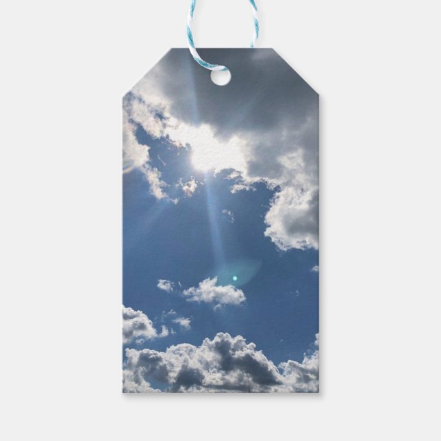 Snygg ljusdag presentetikett (Framsidan)