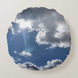 Snygg ljusdag rund kudde