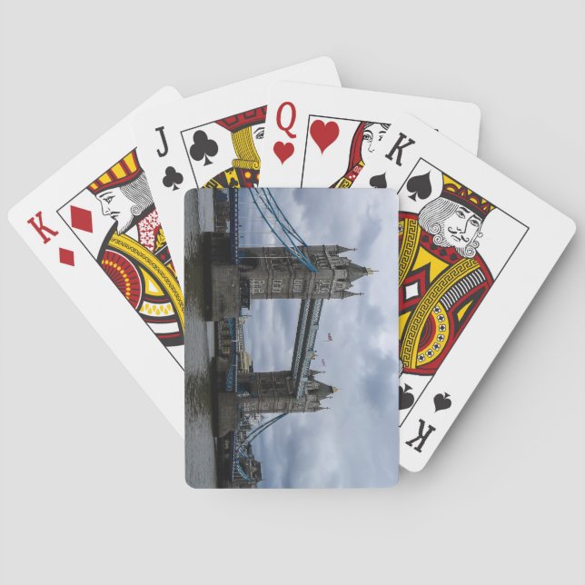 Snygg London Bridge, England Casinokort (Baksidan)