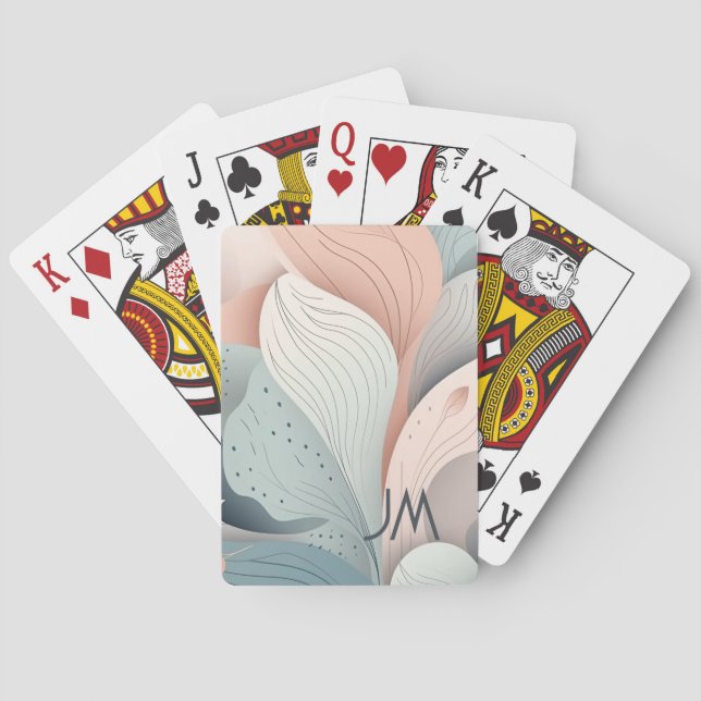 Snygg löv av elegant casinokort (Baksidan)