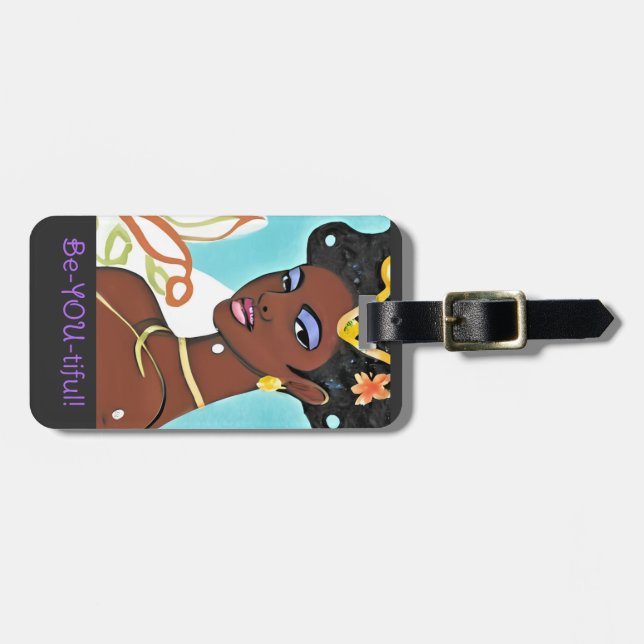 Snygg luggage-tagg bagagebricka (Horisontell Framsida)