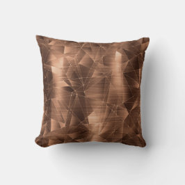 Snygg lyxbronze Geometrical Mönster Pillow Kudde
