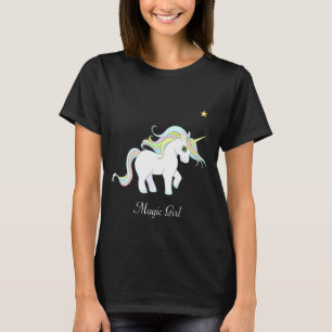 Snygg Magic Unicorn med Star T Shirt