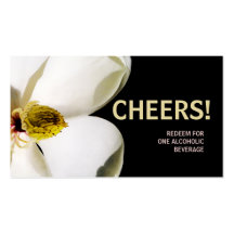 Snygg Magnolia Bröllop Drink Biljett