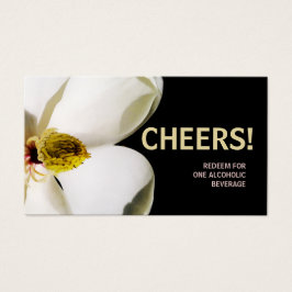 Snygg Magnolia Bröllop Drink Biljett