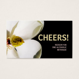 Snygg Magnolia Bröllop Drink Biljett