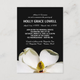 Snygg Magnolia Memorial Service OSA Kort