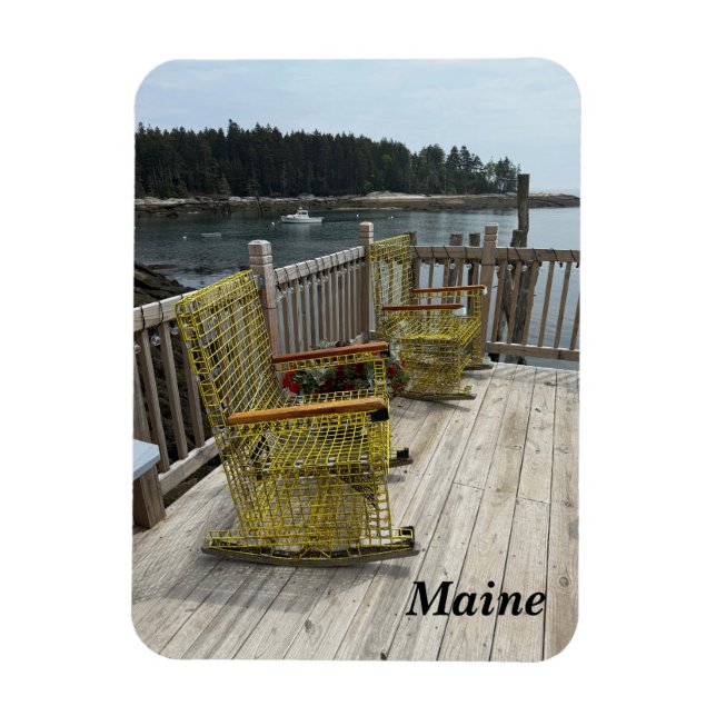 Snygg Maine kusten scen Magnet (Vertikal)