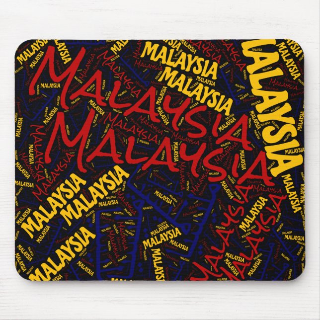 Snygg Malaysia Flagga Färg Patriotic Musmatta (Framsidan)