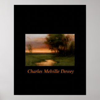 Snygg målning av amerikansk tonalistisk konstnär poster