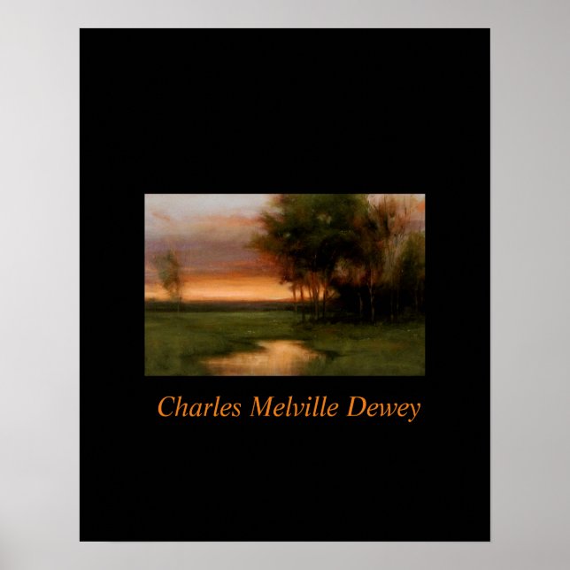 Snygg målning av amerikansk tonalistisk konstnär poster (Framsidan)