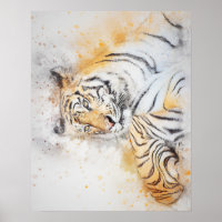 Snygg målning av bengal tiger
