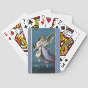 Snygg målning av Guardian Angel Casinokort
