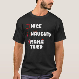 Snygg Mamma - jullista Julafton Santa T Shirt