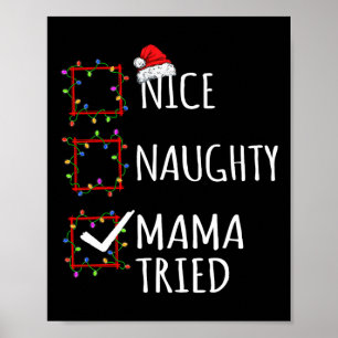 Snygg Mamma - jullista Jultomten Poster