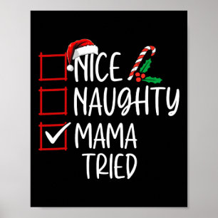 Snygg Mamma - jullista Jultomten Poster