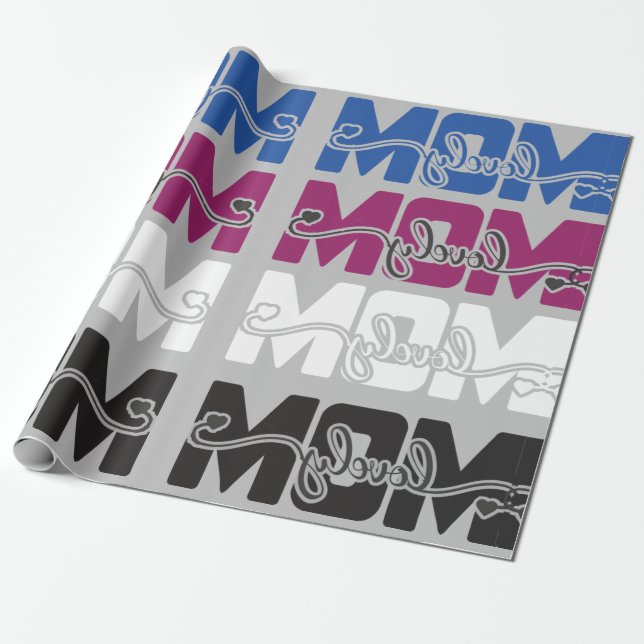 Snygg Mamma Presentpapper (Utrullad)