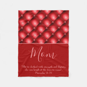 Snygg Mamma Red Fleecefilt
