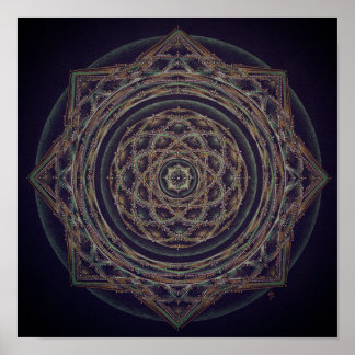 Snygg Mandala-utskrift Poster