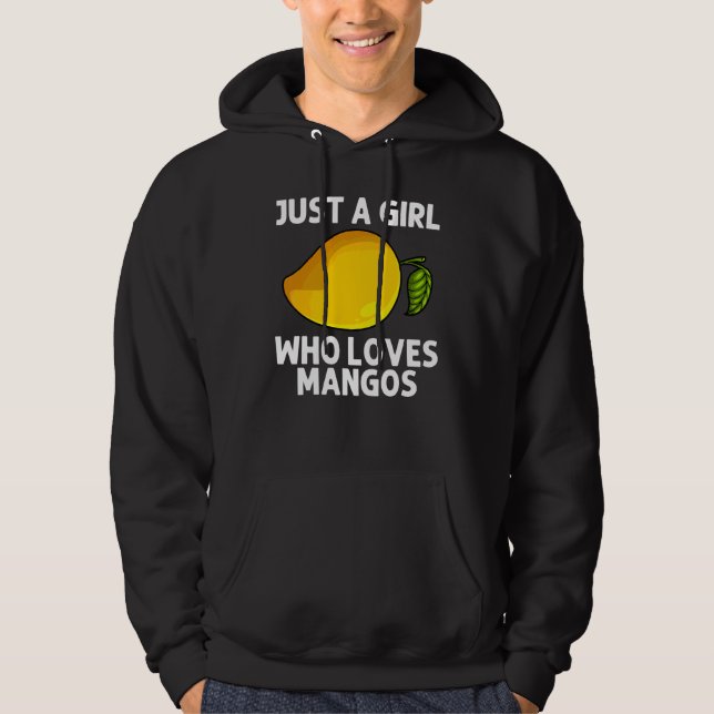 Snygg Mango För Flickor Barn Mangos Frukt  Mangos  Hoodie (Framsida)