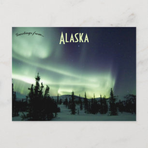 Snygg mars Himmel i Alaska Vykort
