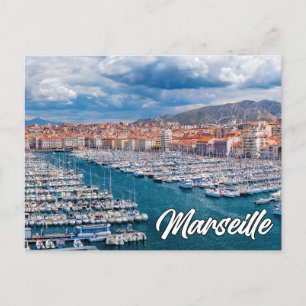 Snygg Marseille, Frankrike Vykort