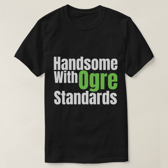 snygg med träskstandard t shirt (Design framsida)