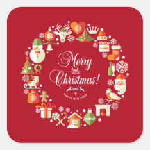 Snygg Merry Little jul | Teckningsförsegling