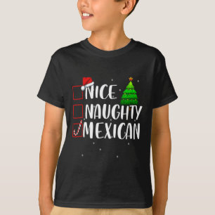 Snygg, mexikansk julmatchning överst t shirt