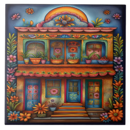 Snygg mexikansk konst kakelplatta