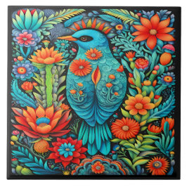 Snygg mexikansk konst kakelplatta