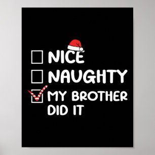 Snygg, min bror gjorde det på jullistan Fami Poster