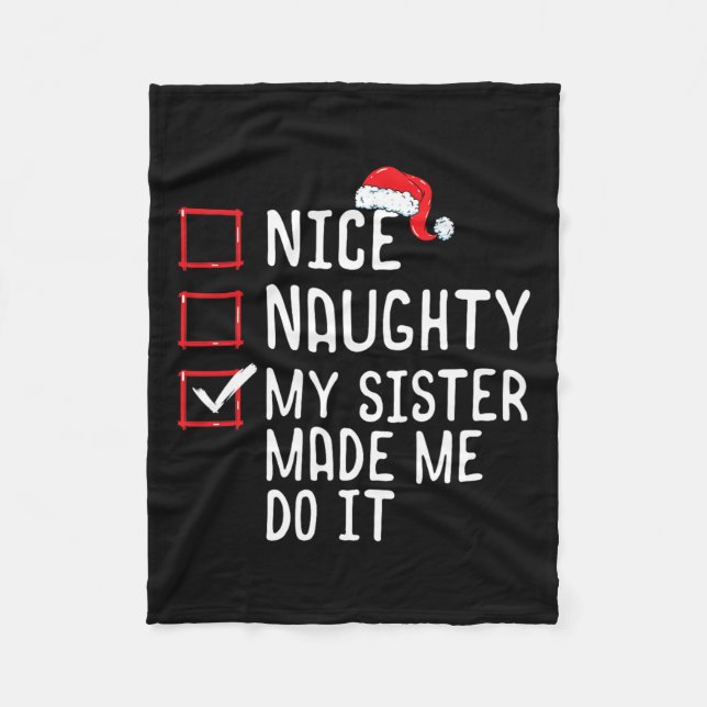 Snygg, min syster fick mig att göra julklapp fleecefilt (Framsidan)