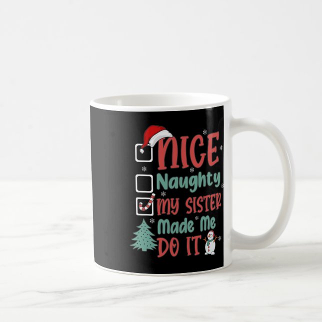Snygg, min syster fick mig att göra julklapp kaffemugg (Höger)