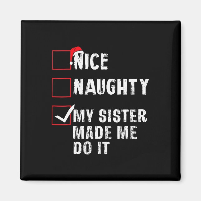 Snygg, min syster fick mig att göra julklapp magnet (Framsidan)