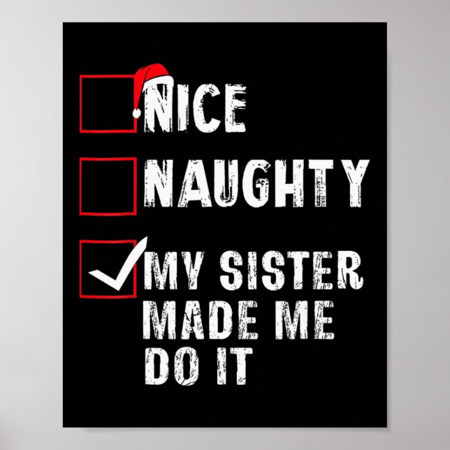 Snygg, min syster fick mig att göra julklapp poster (Framsidan)