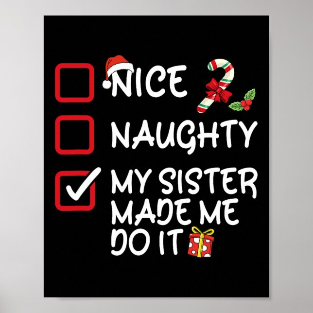 Snygg, min syster fick mig att göra julklapp poster (Framsidan)
