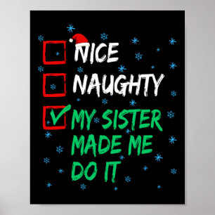 Snygg, min syster fick mig att göra julklapp poster