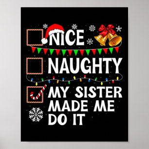 Snygg, min syster fick mig att göra julklapp poster