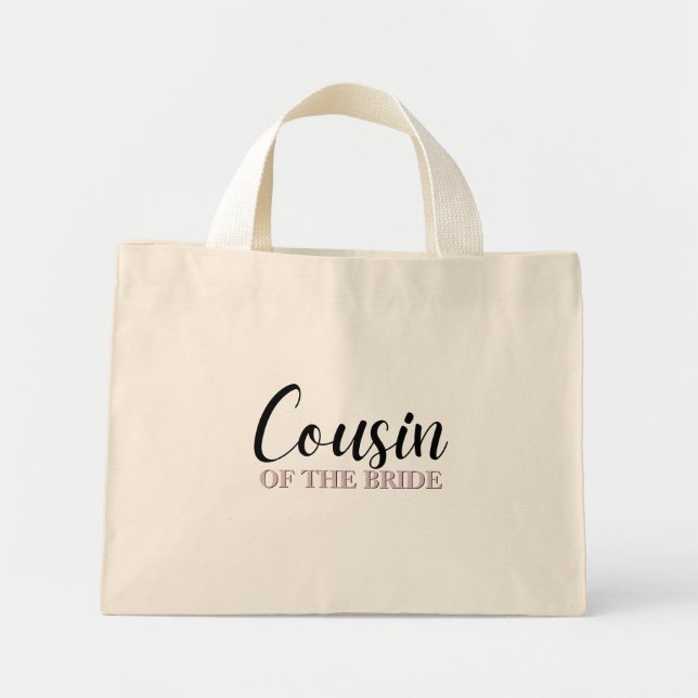 Snygg Minimal Art-handväska - Brudens kusin Mini Tygkasse (Framsidan)
