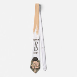 Snygg minimalist fadersdag för pappa i anime-stil slips