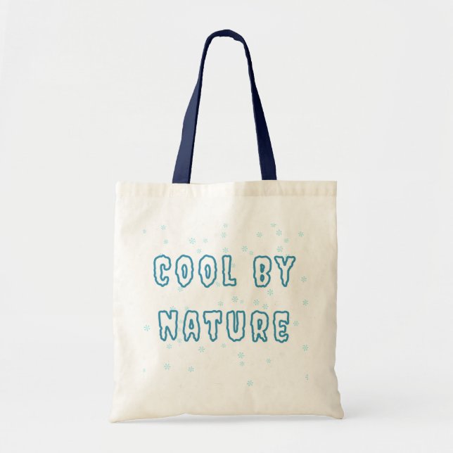 Snygg minimalistisk typografi av naturen tygkasse (Framsidan)