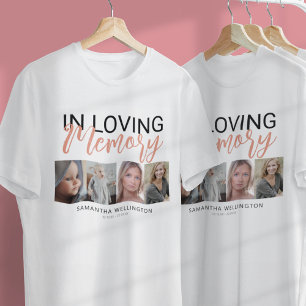 Snygg minnes T-shirt med 4 bilder